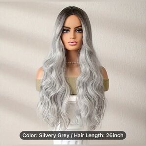 Stunning gray/platinum synthetic wig